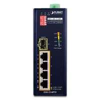 Přepínač Planet ISW-514PTF 4x 100Mb 1x 100Mbps SFP 120 W PoE+