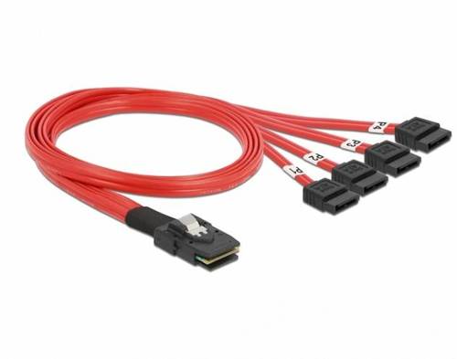 Delock Kabel (83057) Mini SAS SFF-8087 | 4 x SATA 7 pin 0.5m.| 83057