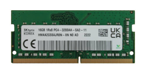 Paměť RAM 1x 16GB Hynix SO-DIMM DDR4 3200MHz PC4-25600 | HMAA2GS6CJR8N-XN