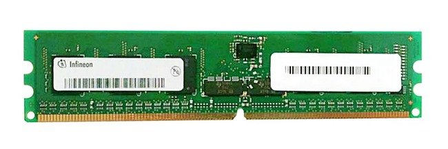 Paměť RAM 1x 1GB Infineon ECC REGISTERED DDR2 400MHz PC2-3200 RDIMM | HYS72T12800HR-5A