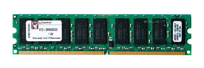 Paměť RAM 1x 2GB Kingston ECC UNBUFFERED DDR2 800MHz PC2-6400 UDIMM | KTD-DM8400C6E/2G