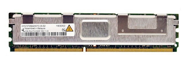 Paměť RAM 1x 2GB QIMONDA ECC FULLY BUFFERED DDR2 667MHz PC2-5300 FBDIMM | HYS72T256420EFD-3S-B2