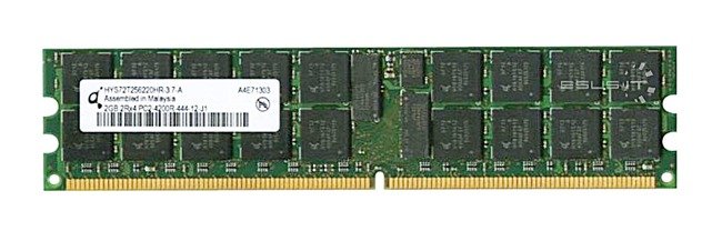 Paměť RAM 1x 2GB QIMONDA ECC REGISTERED DDR2 533MHz PC2-4200 RDIMM | HYS72T256220HR-3.7-A