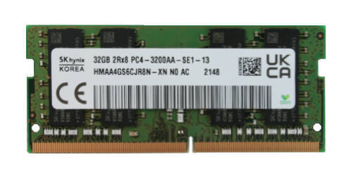 Paměť RAM 1x 32GB Hynix SO-DIMM DDR4 3200MHz PC4-25600 | HMAA4GS6CJR8N-XN