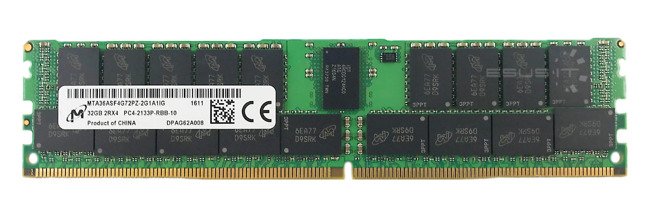 Paměť RAM 1x 32GB Micron ECC REGISTERED DDR4 2Rx4 2133MHz PC4-17000 RDIMM | MTA36ASF4G72PZ-2G1