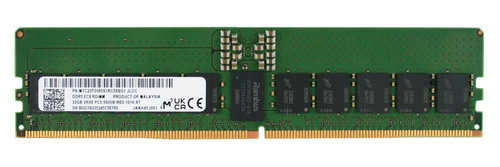 Paměť RAM 1x 32GB Micron ECC REGISTERED DDR5 2Rx8 5600MHz PC5-44800 RDIMM | MTC20F2085S1RC56BG1