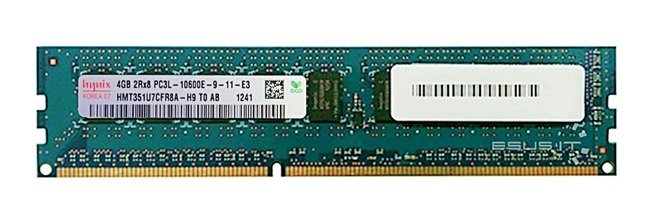 Paměť RAM 1x 4GB Hynix ECC UNBUFFERED DDR3 1333MHz PC3-10600 UDIMM | HMT351U7CFR8A-H9