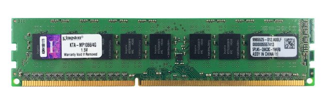 Paměť RAM 1x 4GB Kingston ECC UNBUFFERED DDR3 1066MHz PC3-8500 UDIMM | KTA-MP1066