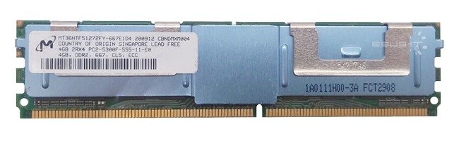 Paměť RAM 1x 4GB Micron ECC FULLY BUFFERED DDR2 667MHz PC2-5300 FBDIMM | MT36HTF51272FY-667