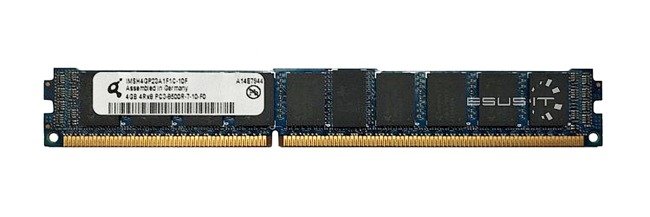 Paměť RAM 1x 4GB QIMONDA ECC REGISTERED DDR3 1066MHz PC3-8500 RDIMM | IMSH4GP23A1F1C-10F