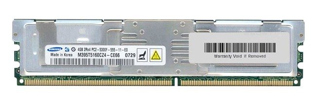 Paměť RAM 1x 4GB Samsung ECC FULLY BUFFERED DDR2 667MHz PC2-5300 FBDIMM | M395T5160CZ4-CE66