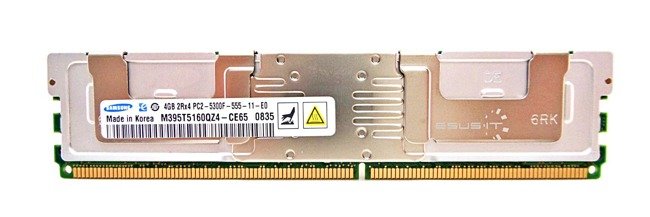 Paměť RAM 1x 4GB Samsung ECC FULLY BUFFERED DDR2 667MHz PC2-5300 FBDIMM | M395T5160QZ4-CE65