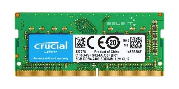 Paměť RAM 1x 8GB Crucial SO-DIMM DDR4 2400MHz PC4-19200 | CT8G4SFS824A