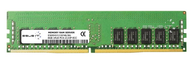 Paměť RAM 1x 8GB ESUS IT ECC UNBUFFERED DDR4 1Rx8 2133MHz PC4-17000 UDIMM | ESUD42133ES8/8G