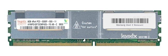 Paměť RAM 1x 8GB Hynix ECC FULLY BUFFERED DDR2 667MHz PC2-5300 FBDIMM | HYMP31GF72CMP4D5-Y5