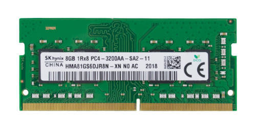 Paměť RAM 1x 8GB Hynix SO-DIMM DDR4 3200MHz PC4-25600 | HMA81GS6DJR8N-XN