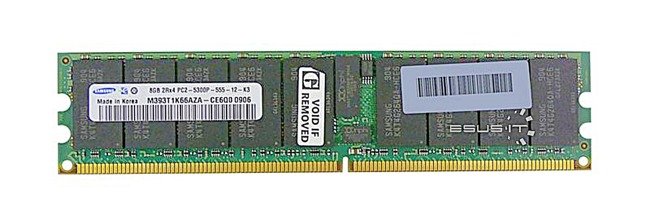 Paměť RAM 1x 8GB Samsung ECC REGISTERED DDR2 667MHz PC2-5300 RDIMM | M393T1K66AZA-CE6Q0