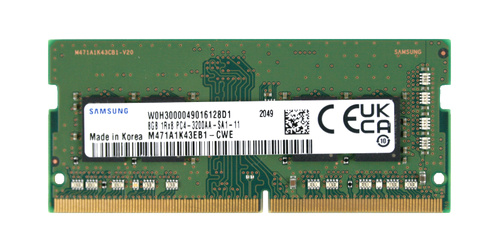 Paměť RAM 1x 8GB Samsung SO-DIMM DDR4 3200MHz PC4-25600 | M471A1K43EB1-CWE