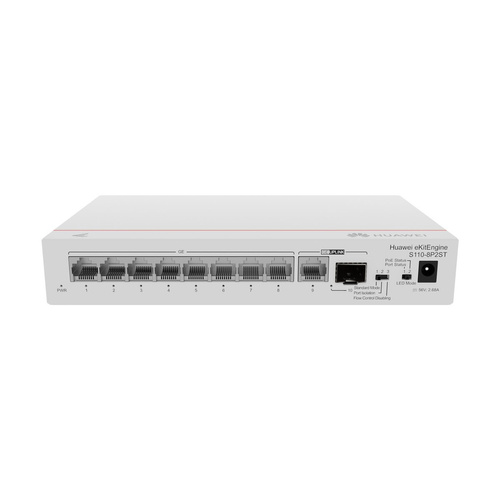 Přepínač Huawei S110-8P2ST 8x 1Gb 1x RJ-45/SFP 124 W PoE+