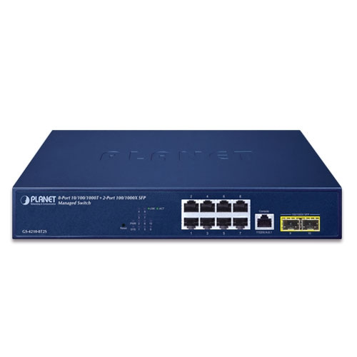 Přepínač Planet GS-4210-8T2S 8x 1Gb 2x SFP