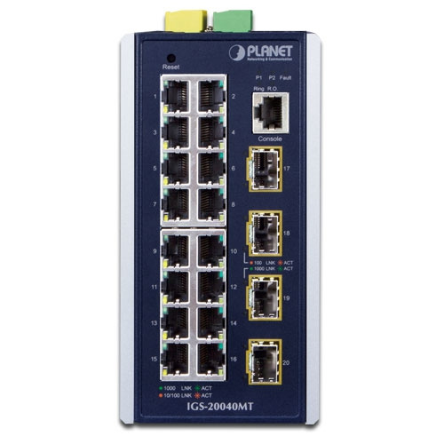 Přepínač Planet IGS-20040MT 16x 1Gb 4x SFP