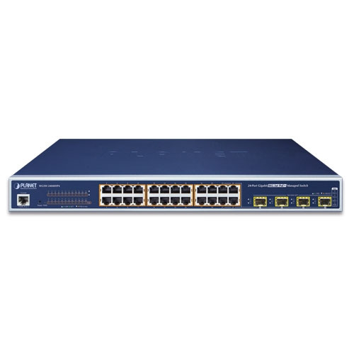 Přepínač Planet WGSW-24040HP4 24x 1Gb 4x SFP 440 W PoE+