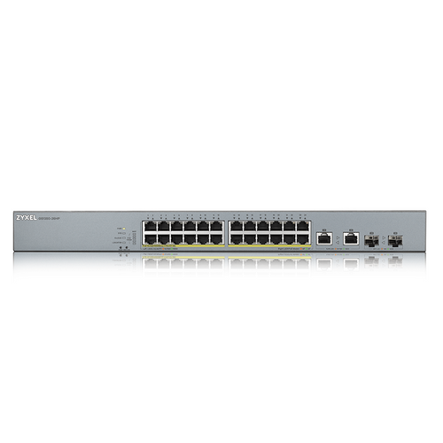 Přepínač Zyxel GS1350-26HP-EU0101F 24x 1Gb 2x RJ-45/SFP 375 W PoE+