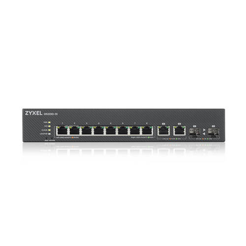 Přepínač Zyxel GS2220-10-EU0101F 8x 1Gb 2x RJ-45/SFP