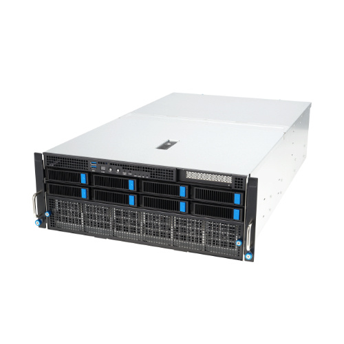 Serverová platforma ASUS 4U ESC8000A-E12-SKU1/1G/3kW(2+2)/3PCIe 90SF02H1-M000L0 AMD x 2 DDR5 x 24 9 x 2.5" SATA PSU 2+2