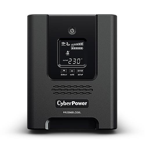 UPS CyberPower Professional Tower PR2200ELCDSL 1980W 9 zásuvky C19/C13 nová 2 letá záruka