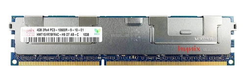 Paměť RAM 1x 4GB Hynix ECC REGISTERED DDR3 1333MHz PC3-10600 RDIMM | HMT151R7BFR4C-H9