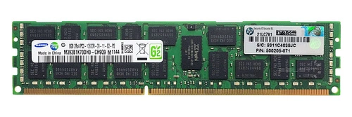 Paměť RAM 1x 8GB Samsung ECC REGISTERED DDR3 1333MHz PC3-10600 RDIMM | M393B1K70DH0-CH9